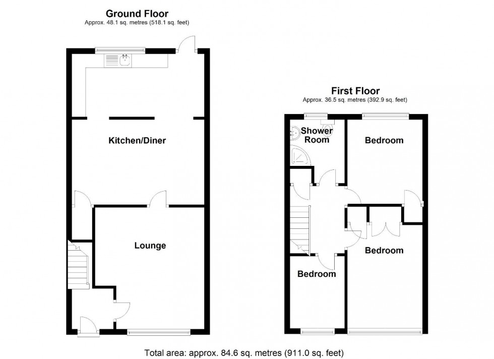 Floorplan for Ravenswood Hill, Coleshill