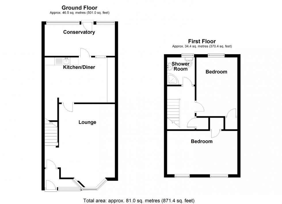 Floorplan for Manor House Lane, Water Orton, Birmingham