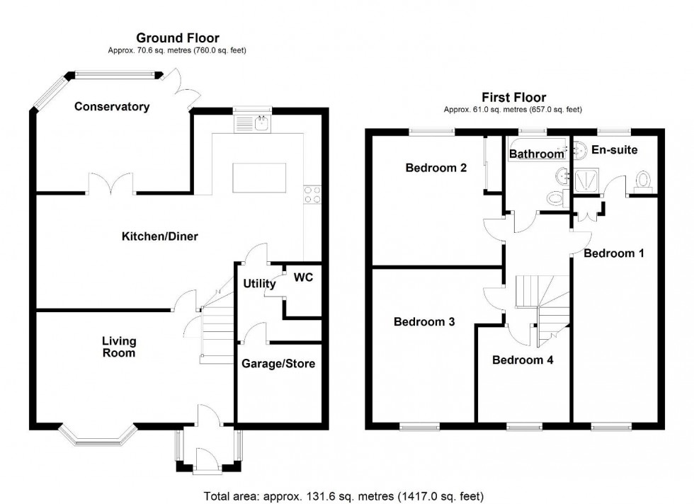 Floorplan for Wingfield Road, Coleshill