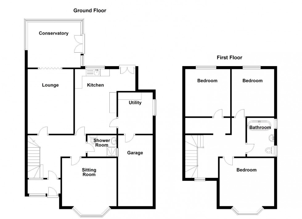 Floorplan for Bradford Road, Castle Bromwich, Birmingham