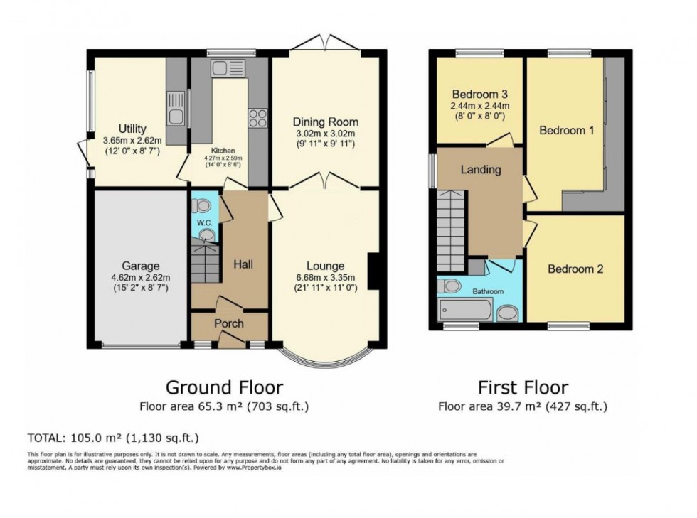 Floorplan for Old Church Road, Water Orton