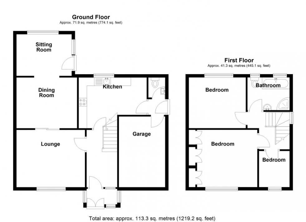 Floorplan for Wakefield Close, Sutton Coldfield