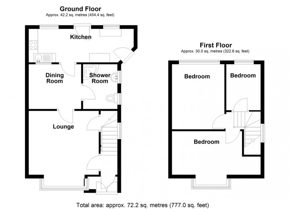 Floorplan for Drews Lane, Birmingham