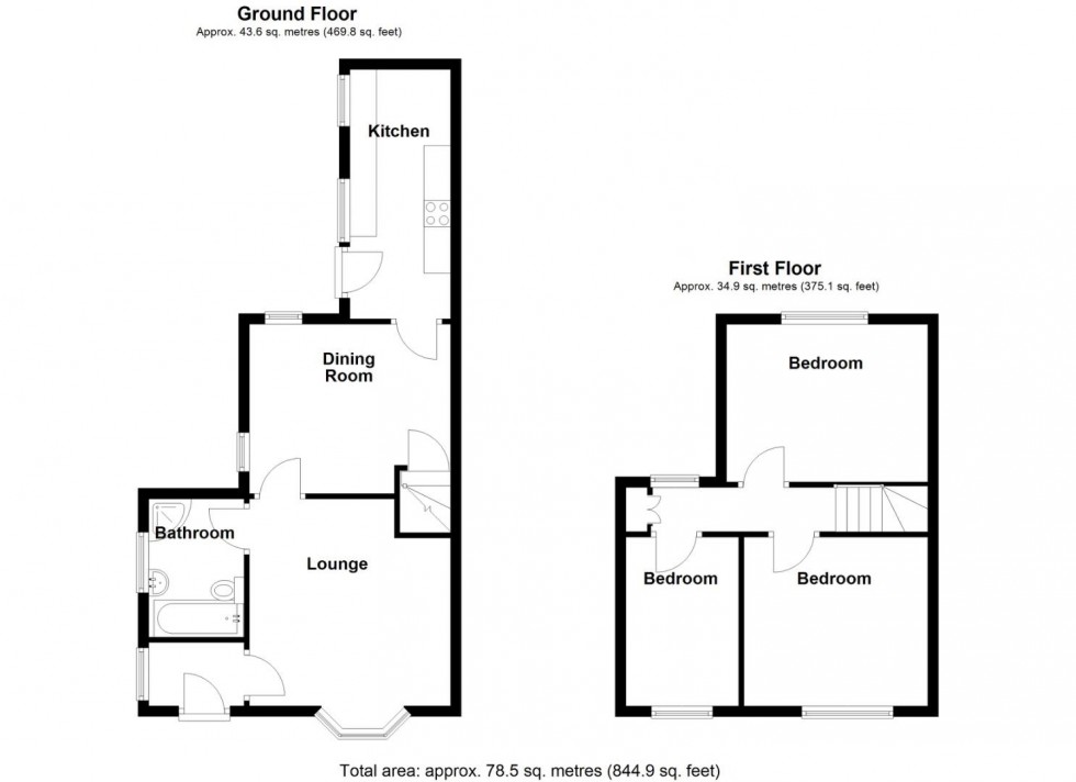 Floorplan for School Lane, Shard End, Birmingham