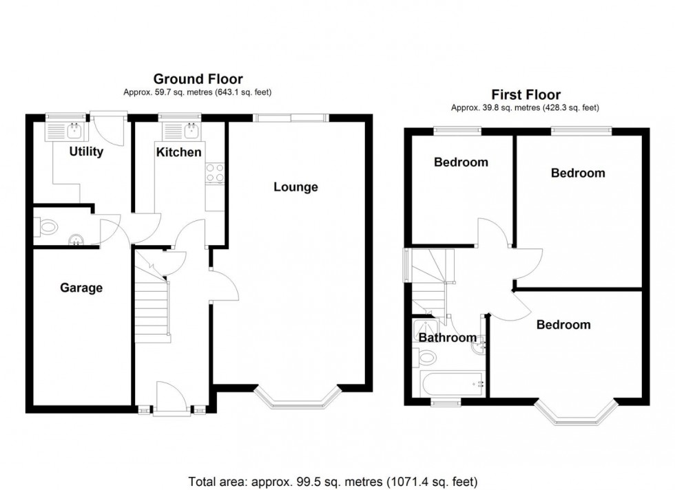 Floorplan for Marston Croft, Marston Green, Birmingham
