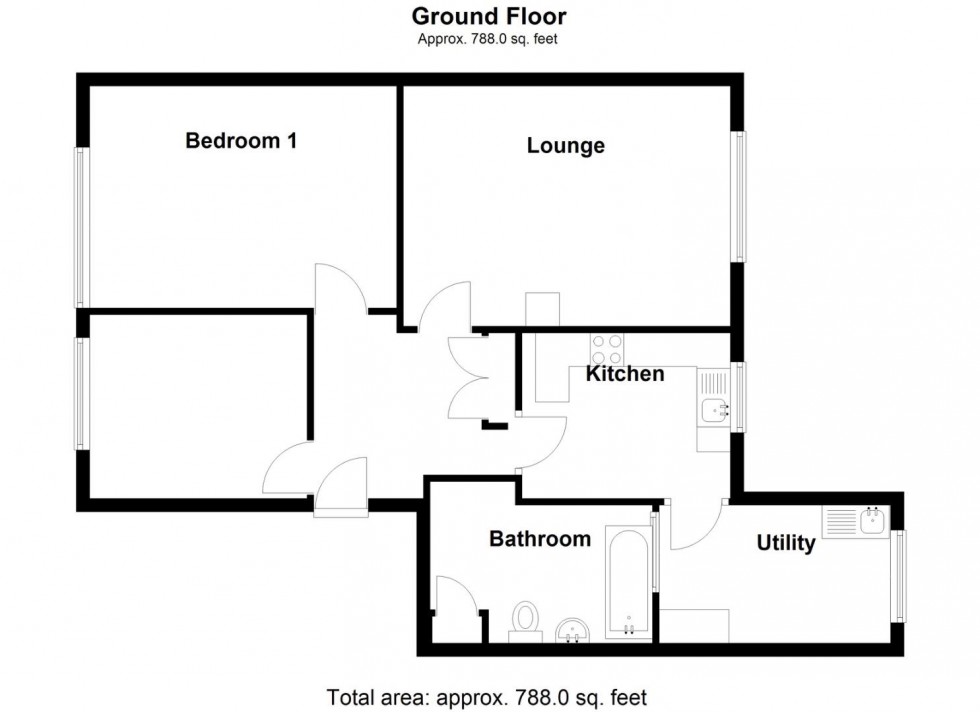 Floorplan for Langwood Court, Castle Bromwich, Birmingham