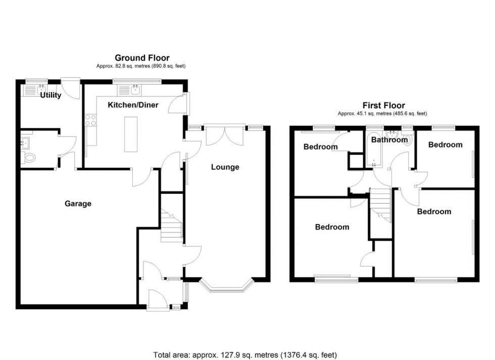 Floorplan for Kingsleigh Drive, Castle Bromwich