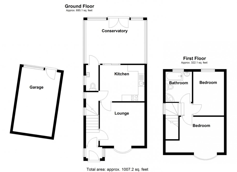 Floorplan for Wakefield Grove, Water Orton, Birmingham