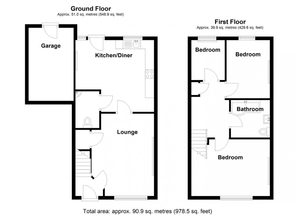 Floorplan for Greenfinch Road, Smiths Wood, Birmingham