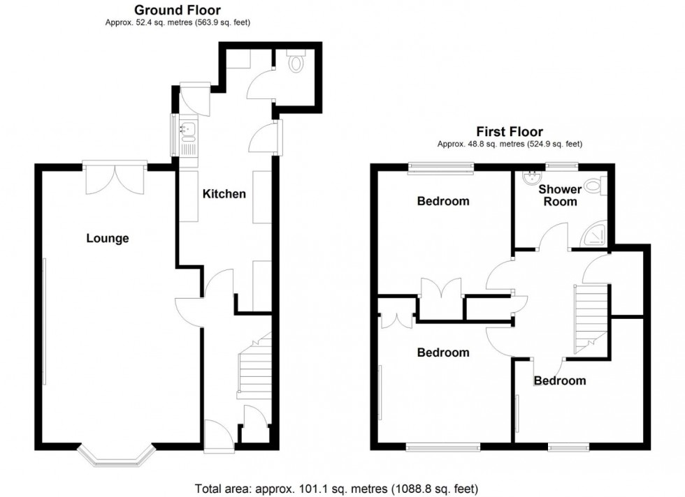 Floorplan for Brownfield Road, Shard End, Birmingham