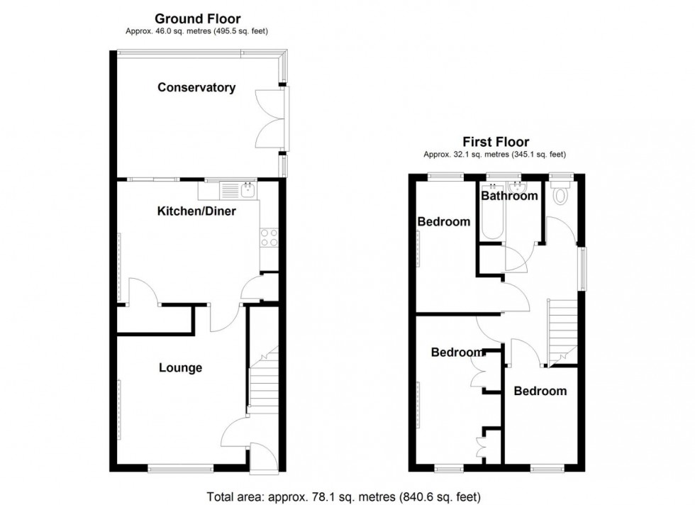 Floorplan for Tamar Drive, Smiths Wood