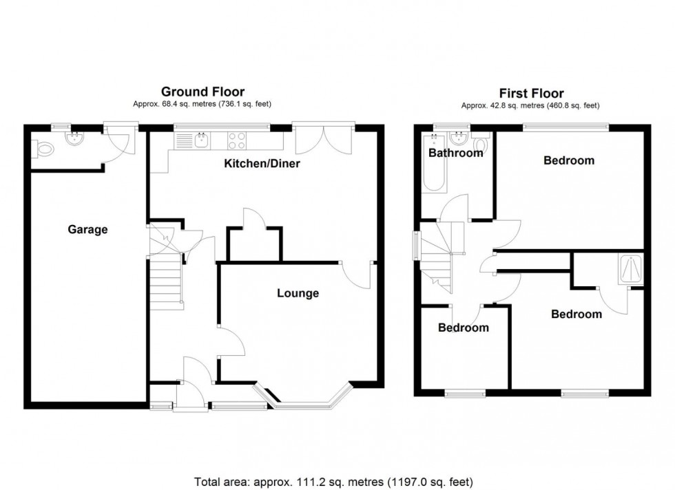 Floorplan for Silver Birch Road, Kingshurst, Birmingham