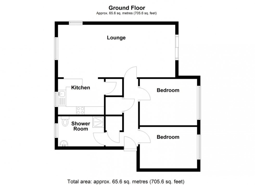 Floorplan for Rectory Gardens, Castle Bromwich, Birmingham