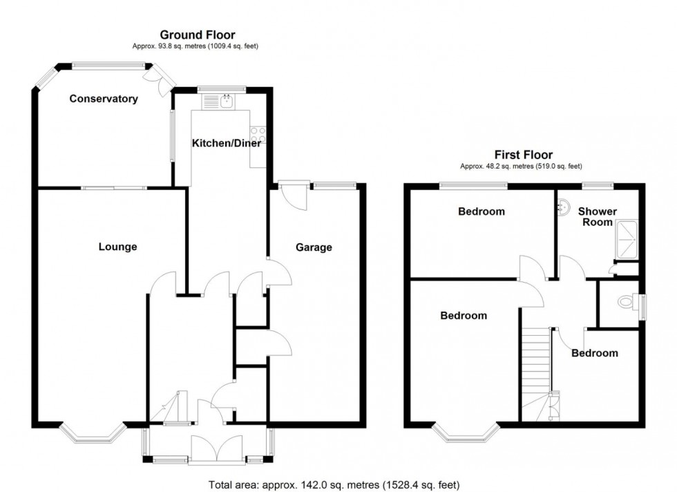 Floorplan for Blandford Avenue, Castle Bromwich, Birmingham