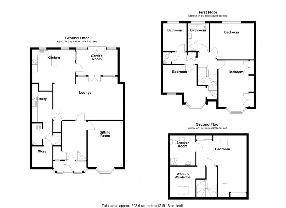Floorplan for Ventnor Avenue, Ward End, Birmingham