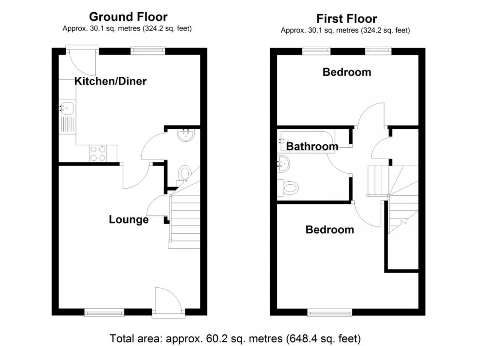 Floorplan for The Sidings, Water Orton, Birmingham