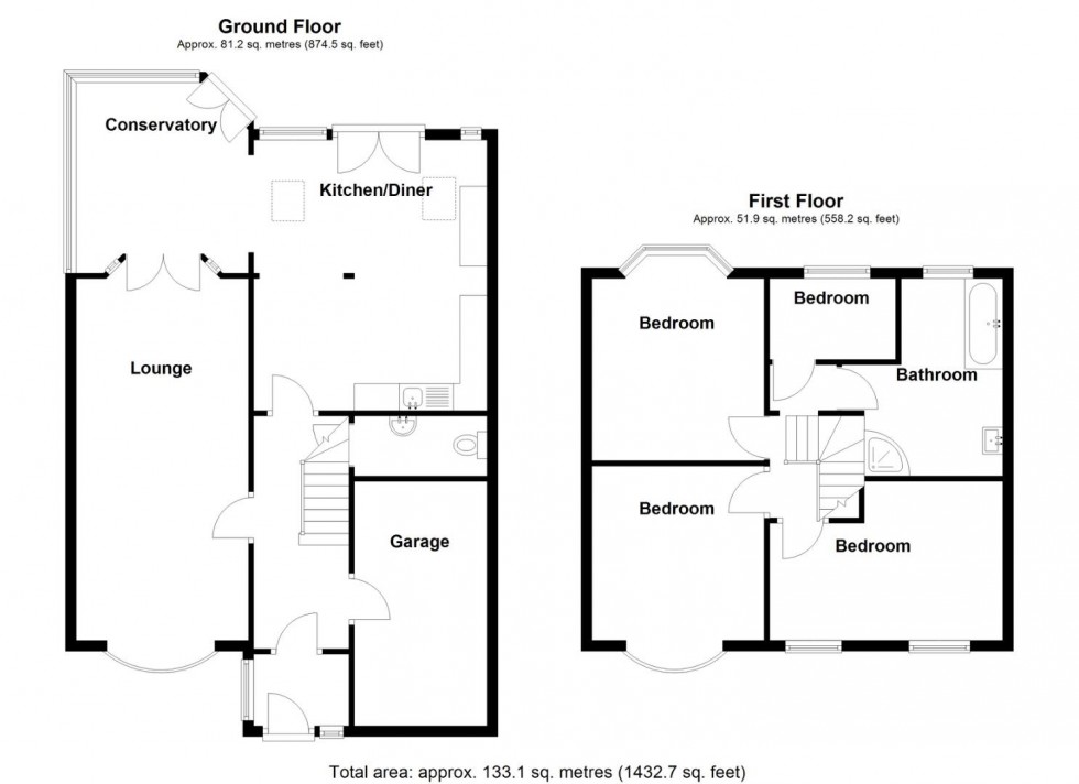 Floorplan for Bentley Road, Castle Bromwich, Birmingham