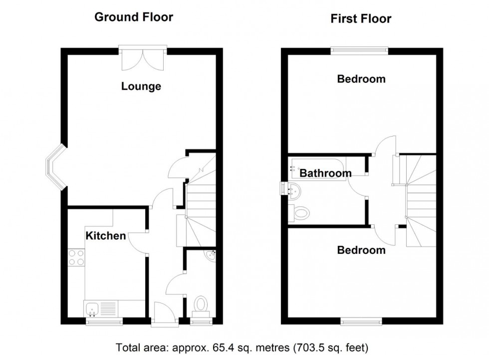 Floorplan for Somerton Drive, Marston Green, Birmingham