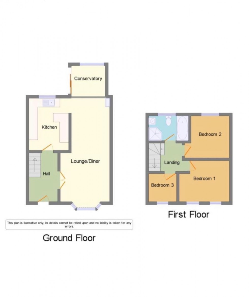 Floorplan for Wood Close, Coleshill