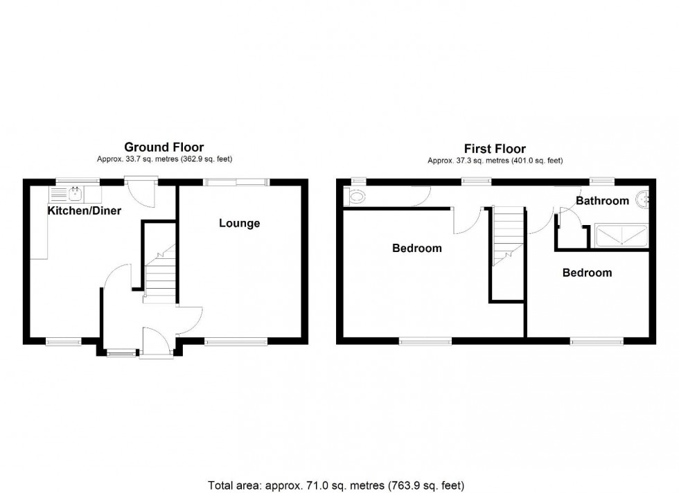 Floorplan for George Road, Water Orton