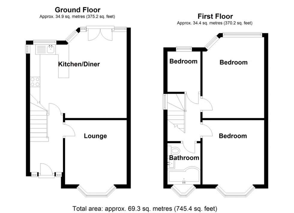 Floorplan for Station Road, Coleshill