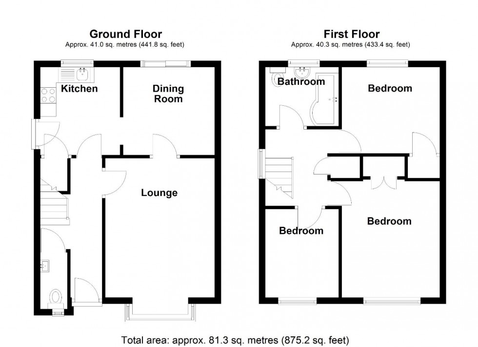 Floorplan for Milesbush Avenue, Castle Bromwich, Birmingham