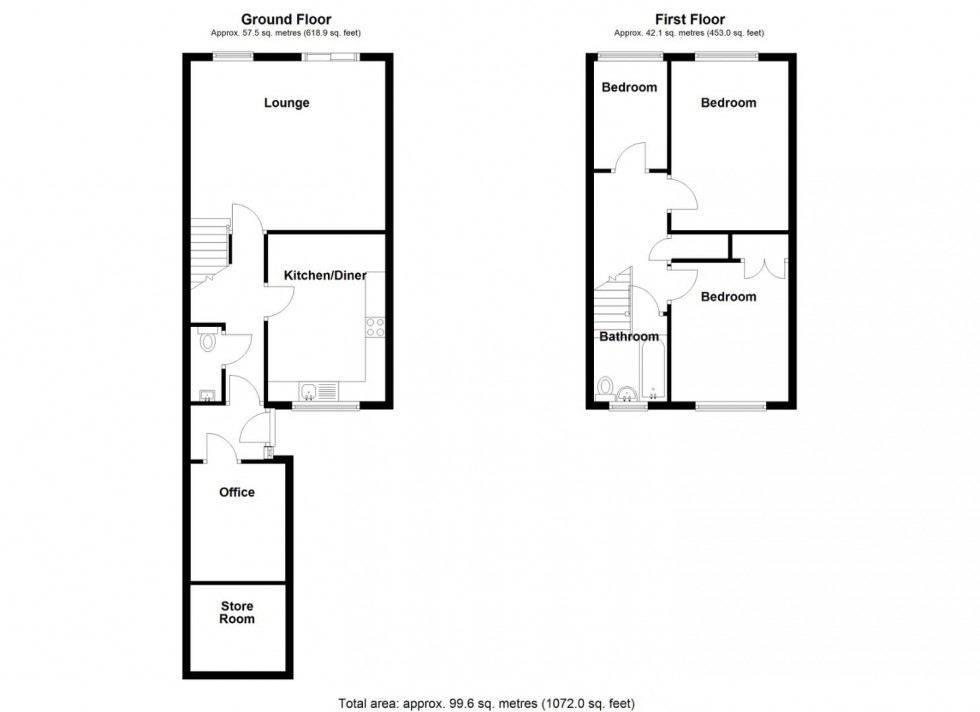 Floorplan for Nightingale Avenue, Smiths Wood, Birmingham