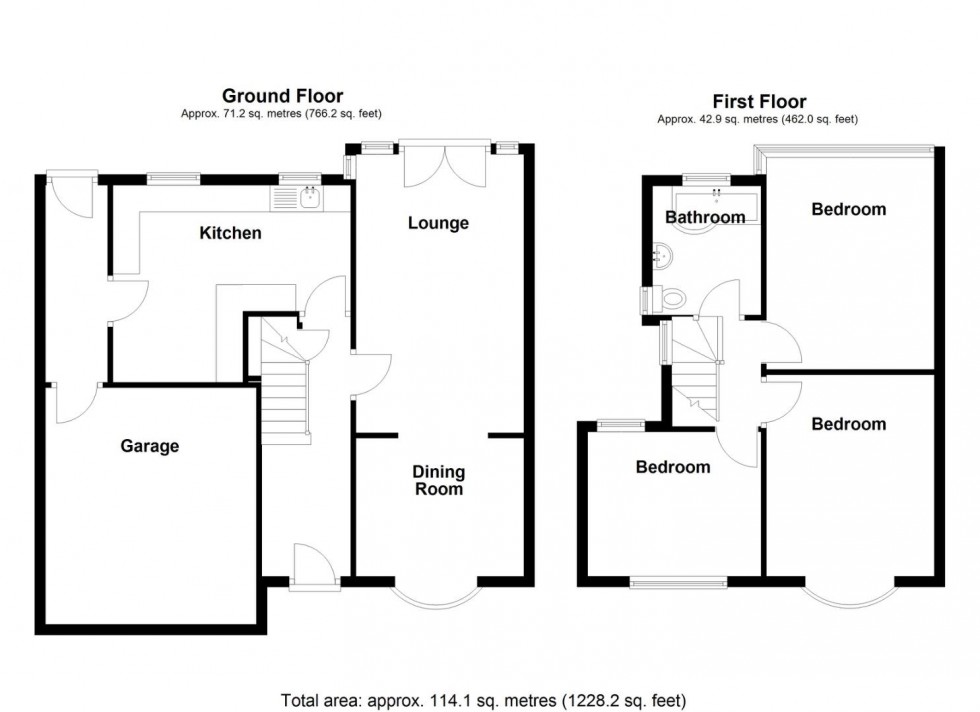 Floorplan for Hawthorne Road, Castle Bromwich, Birmingham