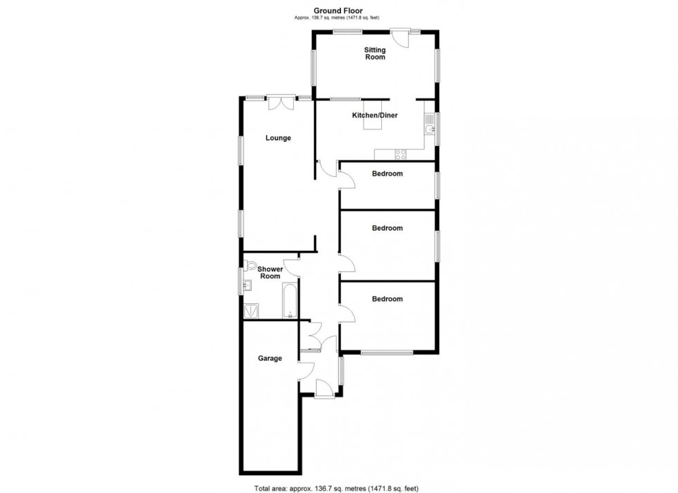 Floorplan for Coleshill Road, Water Orton, Birmingham