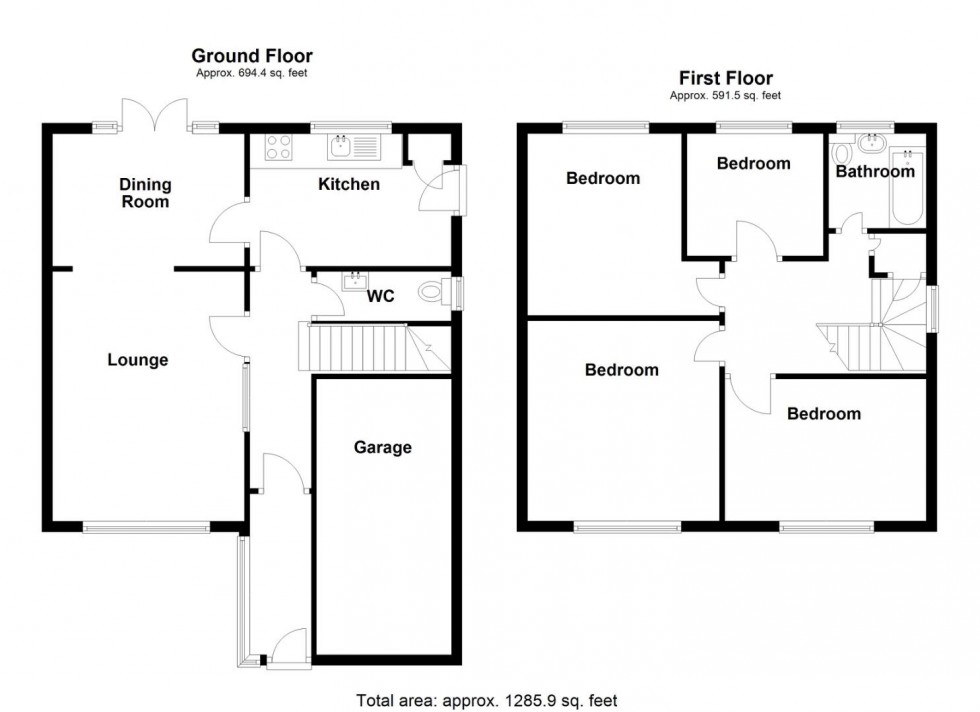 Floorplan for Coleshill Road, Water Orton, Birmingham