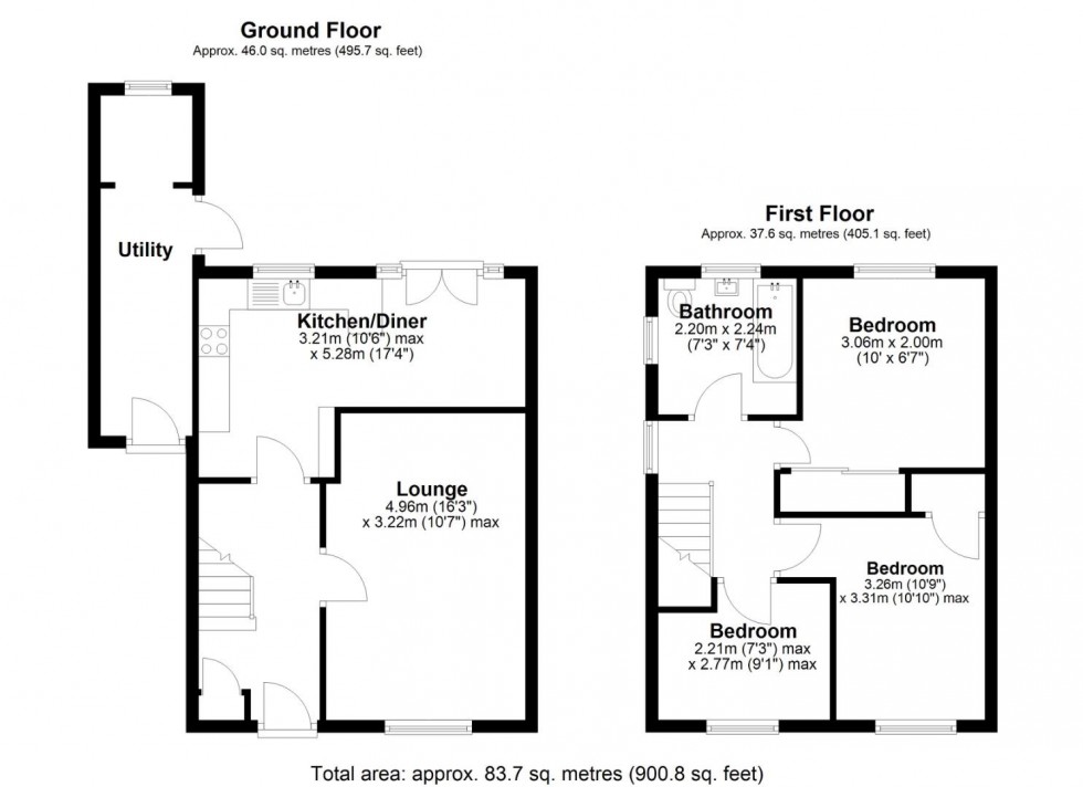Floorplan for Shopton Road, Shard End, Birmingham