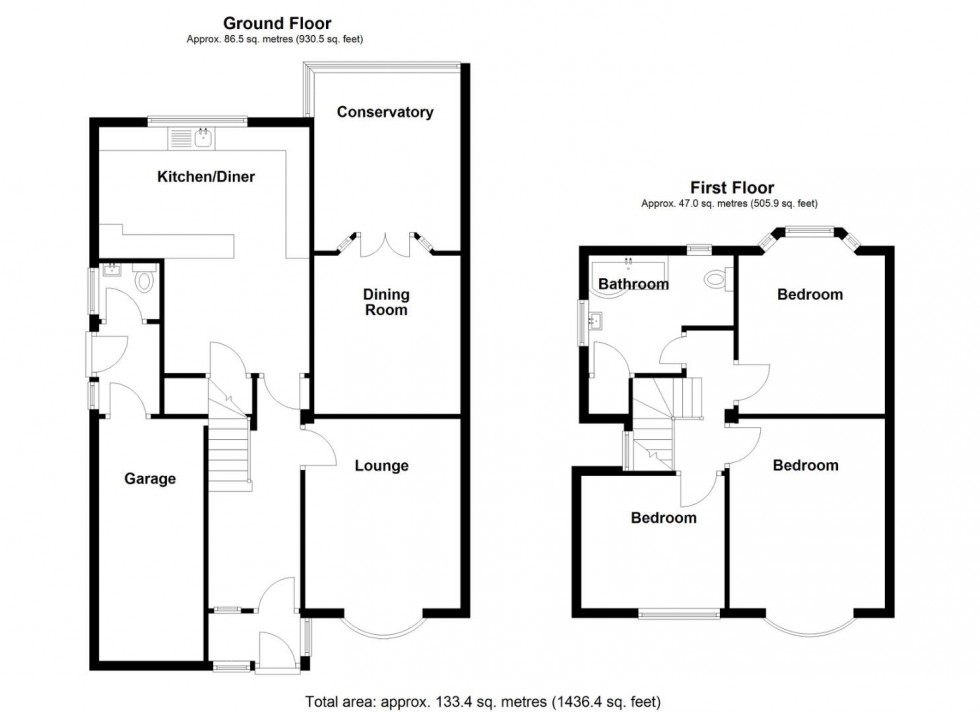 Floorplan for Manor Park Road, Castle Bromwich, Birmingham