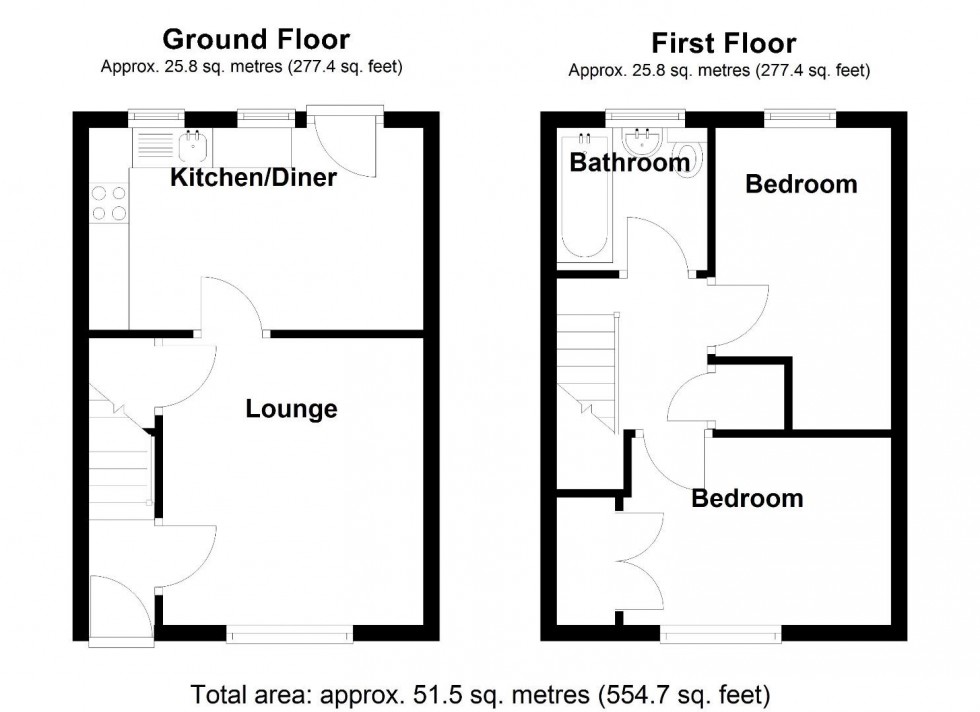 Floorplan for Augustus Close, Coleshill