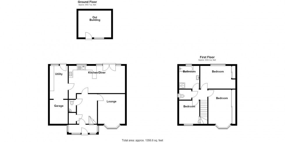 Floorplan for Blandford Avenue, Castle Bromwich, Birmingham
