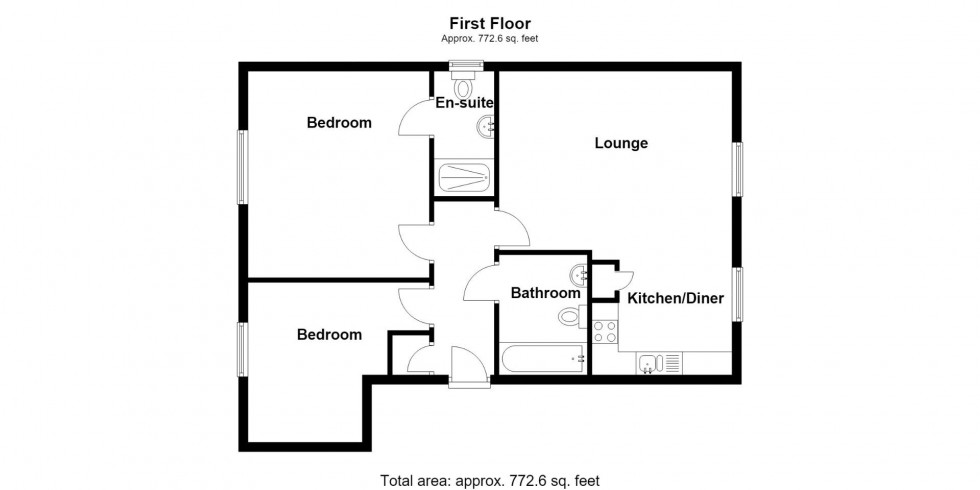 Floorplan for The Sidings, Water Orton, Birmingham