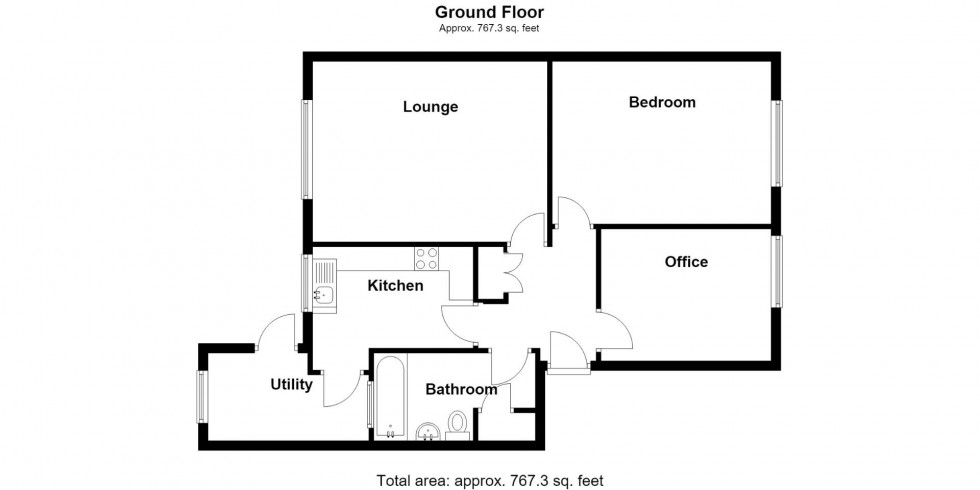 Floorplan for Langwood Court, Castle Bromwich, Birmingham