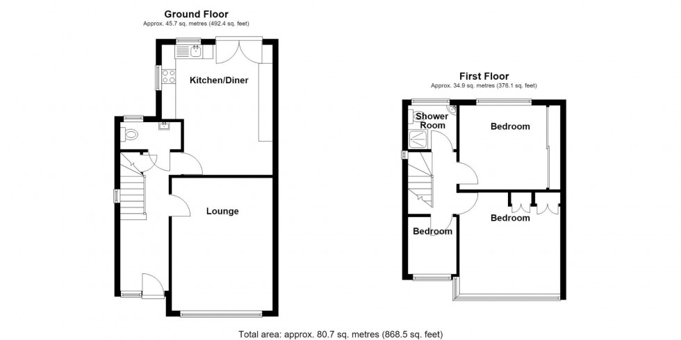 Floorplan for The Radleys, Tile Cross, Birmingham